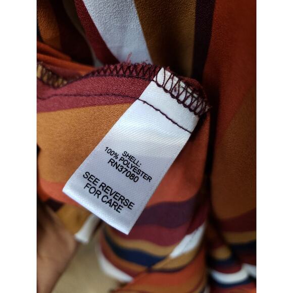 Women's Est. 1946 Striped Long Sleeve Top Size L Long Sleeves V-Neck Outdoor - Picture 11 of 13